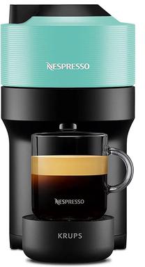 Kapsulu kafijas automāts Krups Nespresso Vertuo Pop XN9204, melns krās./piparmētra (mint) krās.