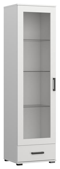 Vitrina ADRK Frazio, balta sp., 40 cm x 50 cm x 186 cm