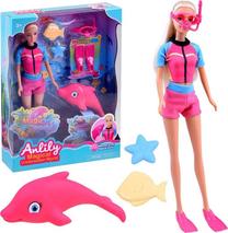 Lėlė Anlily Magical Underwater World ZA3923 ZA3923, 30 cm, mėlyna sp.