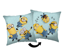 Декоративная подушка Minions Club, синий цв./желтый цв., 40 см x 40 см