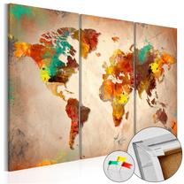 Kamštinė reprodukcija Artgeist Painted World Pinnwand188, 60 cm x 40 cm