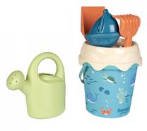 Набор игрушек для песочницы Smoby Garnished Bucket, синий цв., 6 шт.