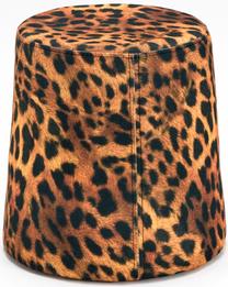 Pufas Hanah Home Konik Claret Red, ruda sp./juoda sp., 40 cm x 40 cm x 30 cm