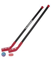 Sporta rotaļlieta Hudora Street Hockey Set Junior 76121, melna krās./sarkana krās.