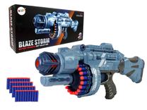 Žaislinis šautuvas su kulkomis Lean Toys Blaze Storm, 56 cm Mėlyna sp.