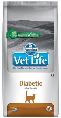 Sausā kaķu barība Farmina Vet Life Diabetic, vistas gaļa, 2 kg