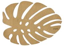 Stalo padėkliukas Hermia Monstera Honey, 36 cm x 36 cm x 36 cm, 6 vnt., Geltona sp.