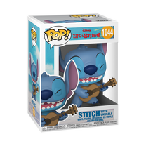 Фигурка-игрушка Funko POP! Lilo & Stitch Stitch With Ukelele 55615F, 10 см, синий цв.