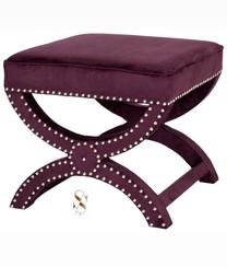 Pufas Kalune Design Felice Halka, violetinė sp., 40 cm x 40 cm x 60 cm
