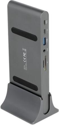 Dokstacija Delock USB Type-C™ DP 1.4 Docking Station Triple 4K Display
