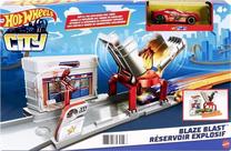 Автомобильная пусковая установка Mattel Hot Wheels City Blaze Blast, многоцветный