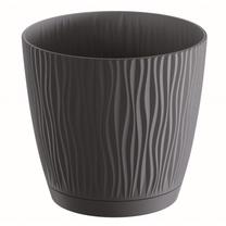 Gėlių vazonas Prosperplast Sandy P DSY170P, plastikinis, Ø 17 cm, pilka sp.