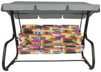 Lauko sūpynės Patio Rimini / Venezia F008-13LB, antracito sp./įvairių spalvų/juoda sp., 222 cm x 143 cm x 173 cm