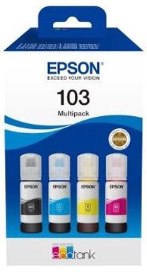 Rašalas Epson C13T00S64A, geltona sp./juoda sp./purpurinė (magenta) sp., 65 ml