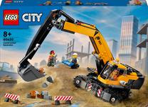 Konstruktorius LEGO® City Geltonas statybų ekskavatorius 60420