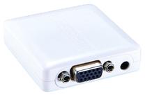 Adapteris Extra Digital VGA+R/L to HDMI converter CA912681 VGA+R/L female, HDMI male, balta krās.