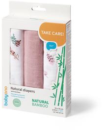 Autiņi BabyOno Take Care Bamboo 397/14, 70 cm x 70 cm, 3 gab.