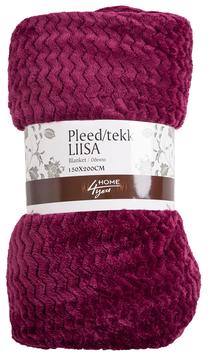 Pledas Home4you Liisa, raudonas, 150 cm x 200 cm