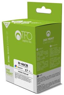 Tintes printera kasetne TFO H-46CR (CZ638AE) Remanufactured, dzeltens krās./fuksīna (magenta) krās./zilganzaļa (cyan) krās., 17 ml