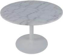 Stalas Tandel, balta sp./pilka sp., 110 cm x 110 cm x 75 cm