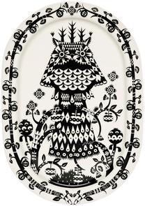 Lėkštė Iittala Taika, balta sp./juoda sp.