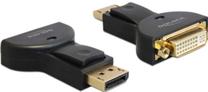 Adapteris Delock DisplayPort To DVI 65257 65257 Displayport, DVI, melna krās.