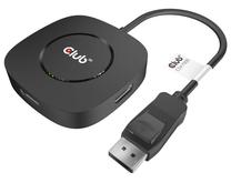 Vads Club 3D CSV-7300 USB 2.0 A male, Displayport, 1 m, melna krās.