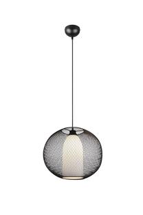 Valgusti rippuv Trio Filo 313900132, E27, 1 x 60 W, valge v./must v. / must v.