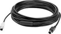 Vads Logitech Group extended 939-001487 Mini DIN 6-pin male, Mini DIN 6-pin male, 10 m, melna krās.