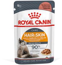 Mitrā kaķu barība Royal Canin Care Intense Beauty, zivs/vistas gaļa, 0.085 kg x 12 gab.