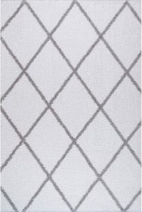 Paklāja celiņš Conceptum Hypnose Puffy 7752, balta krās./pelēka krās., 300 cm x 80 cm