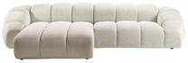 Kampinė sofa Micadoni Home Diana Son23, šviesiai smėlinė, kairinė, 334 x 182 cm x 72 cm