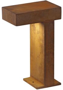 Brīvi stāvošs āra gaismeklis SLV Rusty Pathlight, 9W, GX53, IP44, brūna krās., 25 cm x 40 cm
