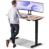 Datorgalds regulējams augstums Desktronic HomePro, 140 cm x 70 cm, 63 - 128 cm, melns krās./bamboo krās.