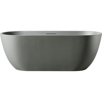 Vonia, laisvai pastatoma AMUE-002G, 170 cm x 74 cm x 60 cm, ovalas, pilka sp.