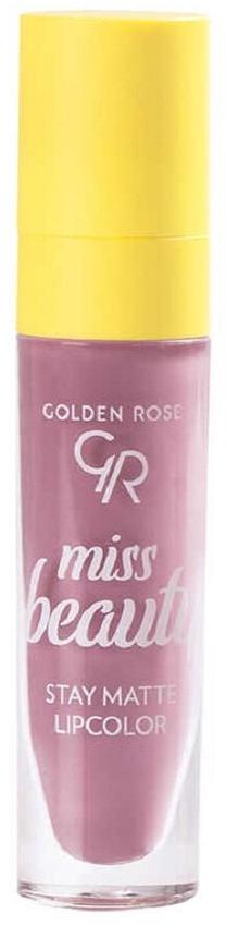 Lūpų blizgis Golden Rose Miss Beauty Stay Matte, tamsiai rožinė sp., 4