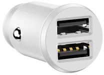 Automobilinis įkroviklis Devia, 2 x USB, balta sp.