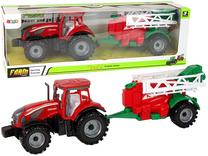 Игрушечный трактор Lean Toys Farm, красный цв./зеленый цв.