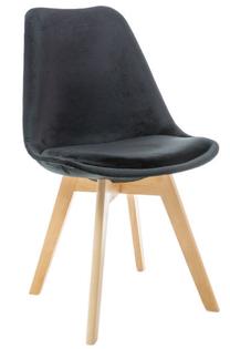Valgomojo kėdė Dior, juoda sp., 52 cm x 48 cm x 86 cm
