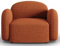 Krėslas Micadoni Home Blair Chenille, oranžinė sp., 119 cm x 87 cm x 80 cm