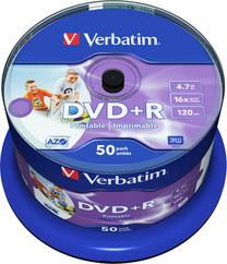 Ierakstāms kompaktdisks Verbatim, 4.7 GB, 50gab.