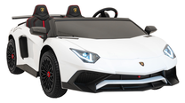 Vaikiškas elektromobilis Lamborghini Aventador SV Strong, balta sp.