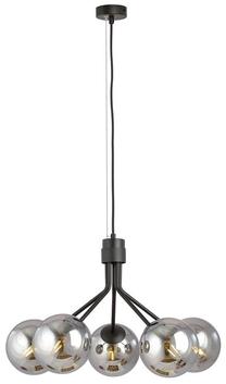 Valgusti rippuv Emibig Nova 5 1140/5, E14, 5 x 10 W, grafiit v. / must v., 14 x 14 cm