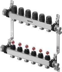 Kolektors Uponor 1140837, regulējams, 6 gredzeni