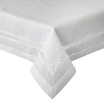 Staltiesė stačiakampė Vanesa, balta, 145 x 300 cm