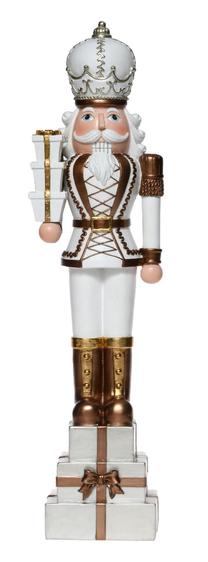 Kalėdinė dekoracija, ''Kareivėlis" Miloo ML16319, 13 cm, balta sp.
