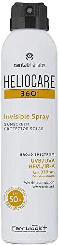 Izsmidzināms līdzeklis iedeguma kopšanai Heliocare 360° Invisible SPF50, 200 ml