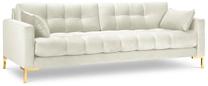 Sofa Micadoni Home Mamaia Velvet, šviesiai ruda sp., 177 x 92 cm x 75 cm
