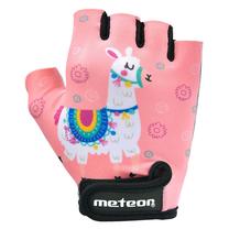 Велосипедные перчатки детские/подростковые Meteor Lama Jr, розовый цв., S
