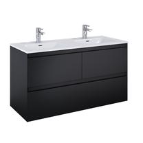 Vonios spintelė po praustuvu Elita Split, matinė juoda sp., 45.8 cm x 120 cm x 63.5 cm